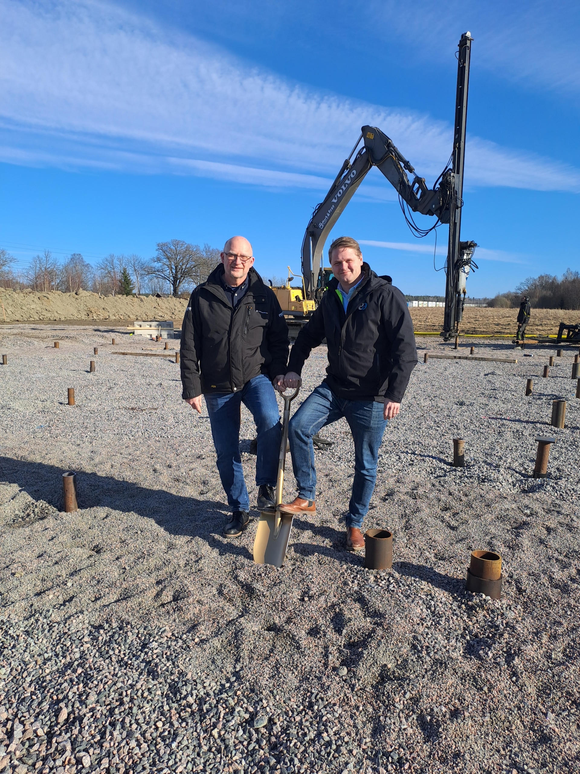 Första spadtaget för nya lokaler i Kungsör